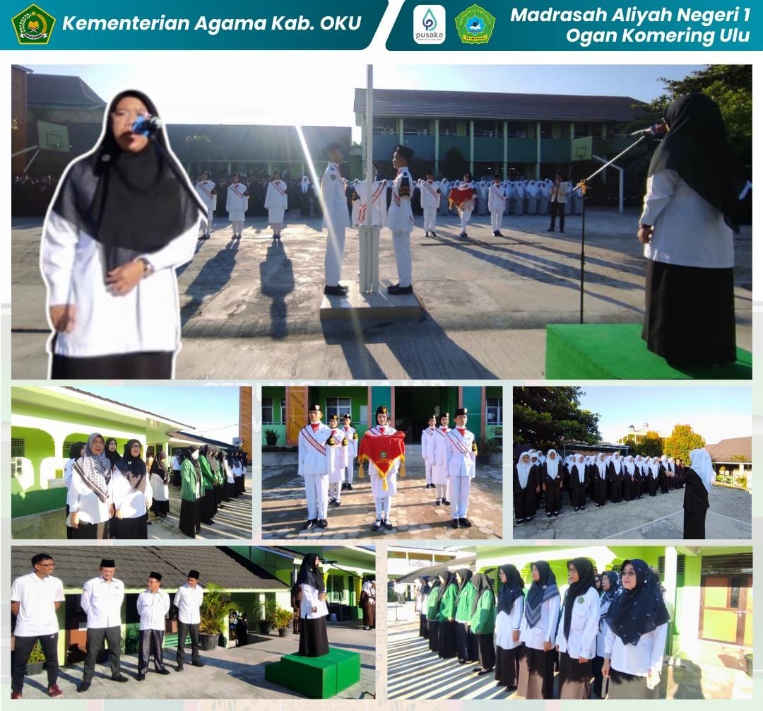 UPACARA BENDERA MAN 1 OKU: TANAMKAN DISIPLIN DAN CINTA TANAH AIR