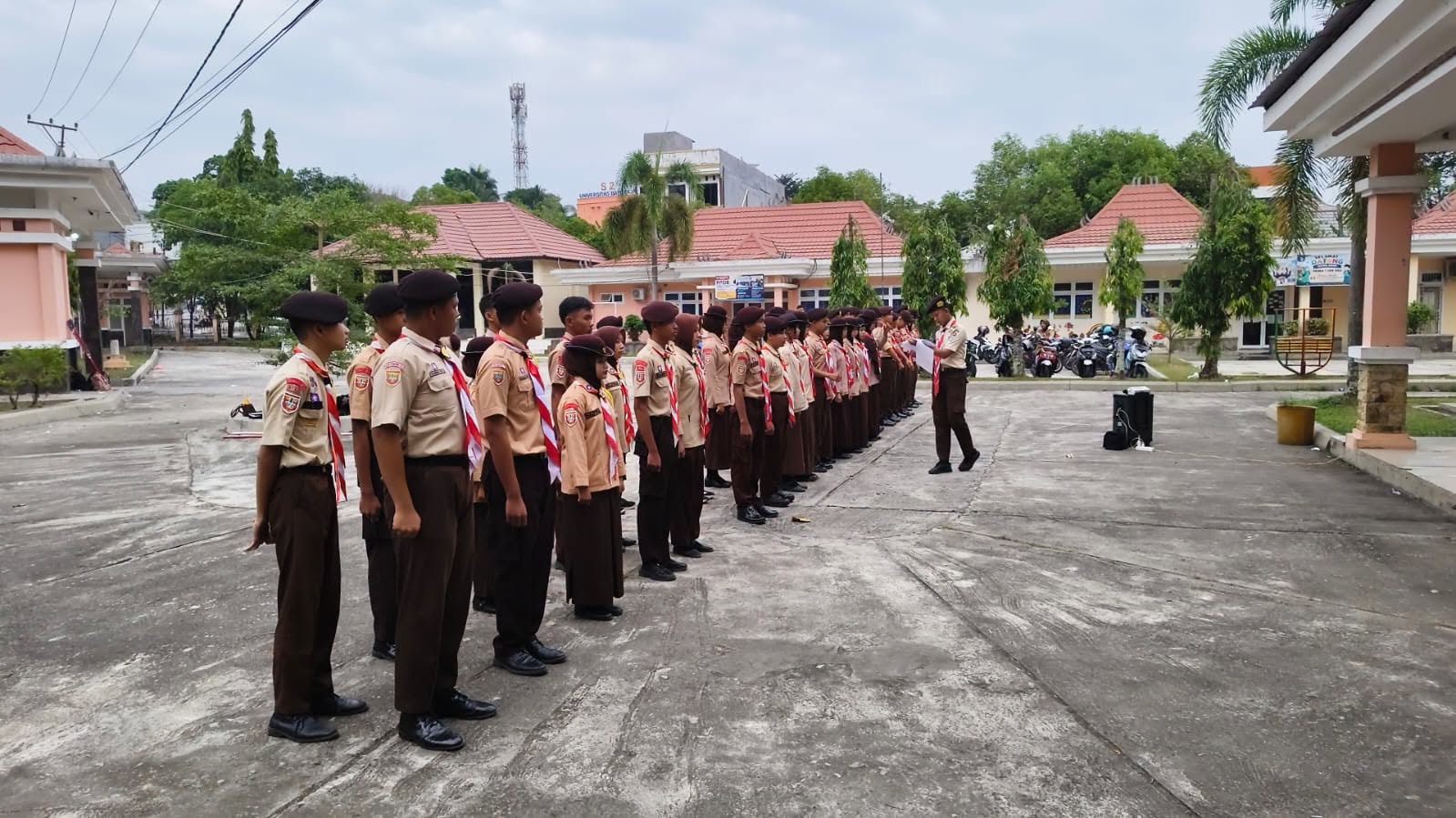 Anggota Pramuka MAN 1 OKU Ikuti Seleksi Satgas Pramuka Kwarcab OKU 2026
