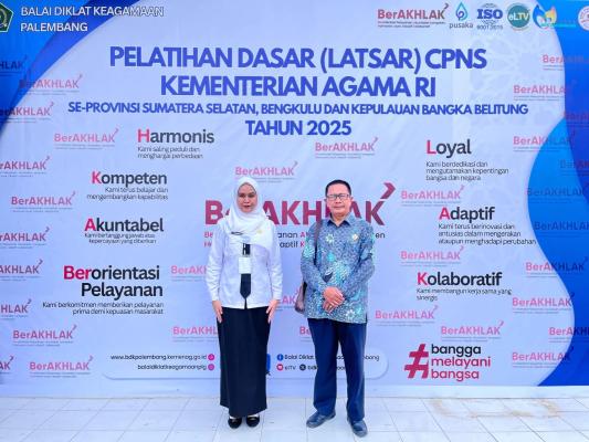 Kepala MAN 1 OKU Dampingi Guru dalam Seminar Aktualisasi Latsar CPNS di BDK Palembang