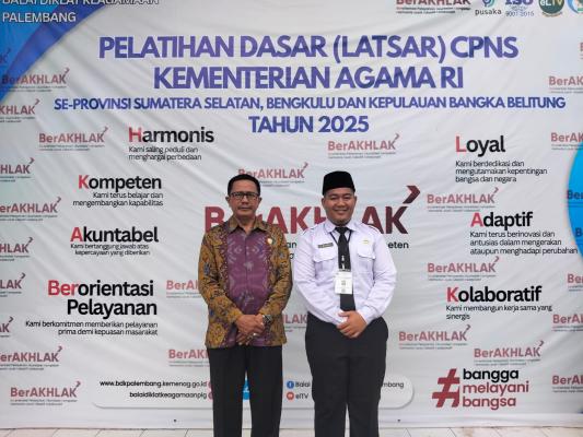 Guru CPNS MAN 1 OKU Ikuti Mentoring Latsar di BDK Palembang, Wujudkan ASN BerAKHLAK