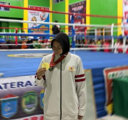 Siswi MAN 1 OKU Raih Medali Emas Cabor Tinju di Ajang PORPROV XV Sumatera Selatan 2025