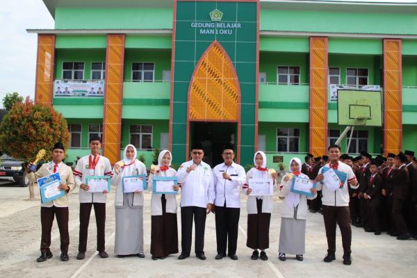 Kakankemenag OKU Apresiasi Siswa MAN 1 OKU Berprestasi di Ajang PORPROV Sumsel 2025