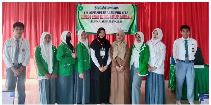 Guru MAN 1 OKU Laksanakan Pengawasan Silang Tes Kemampuan Akademik di Madrasah Lain