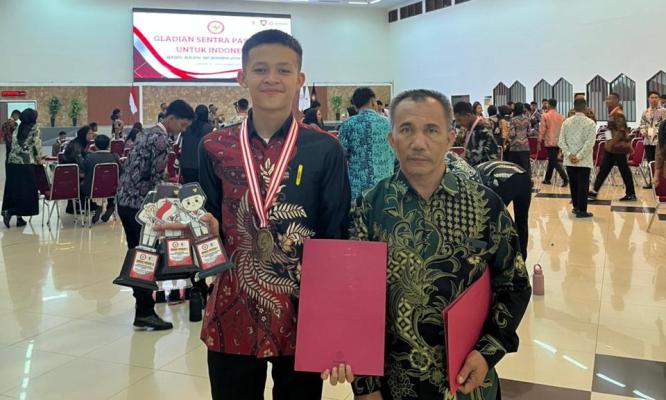 Ajie Fidro Zahidi Raih Juara Umum 1 di Ajang Nasional Gladian Sentra Paskibra 2025