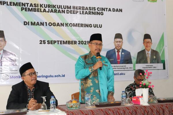 Workshop Implementasi Kurikulum Berbasis Cinta dan Deep Leraning di MAN 1 OKU