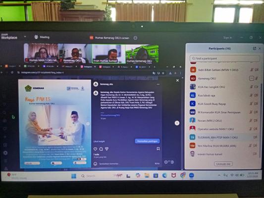PPID MAN 1 OKU Ikuti Penilaian Media Sosial Berdampak Kanwil Kemenag Sumsel 2026