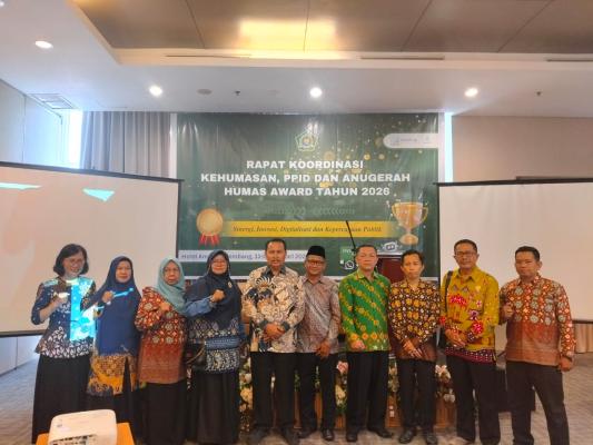 Kepala MAN 1 OKU Hadiri Rakor Kehumasan, PPID dan Anugerah Humas Award 2026