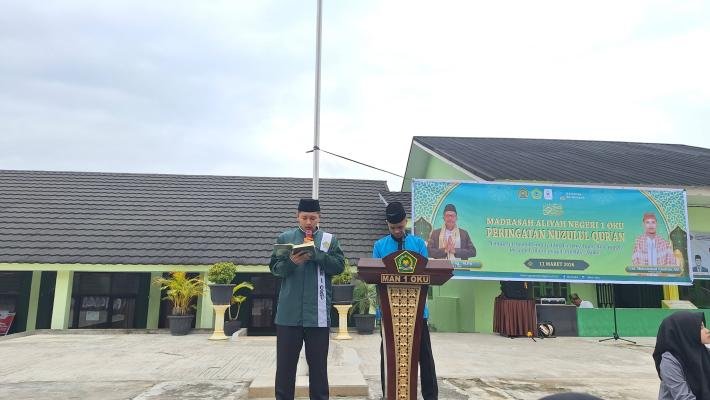 MAN 1 OKU Peringati Nuzulul Qur’an 1447 H, Perkuat Cinta Al-Qur’an di Kalangan Siswa