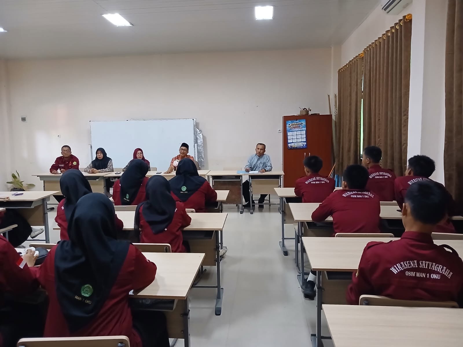 MAN 1 OKU Gelar Musyawarah Program KBM Full Day Bersama Perwakilan OSIM