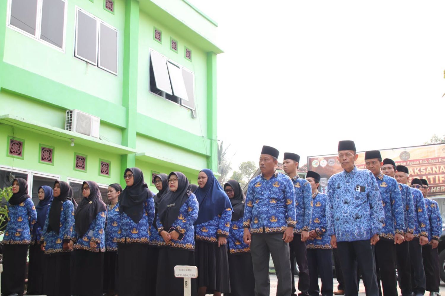 Guru dan Pegawai MAN 1 OKU Ikuti Apel Gabungan Bulanan Kemenag Kabupaten OKU