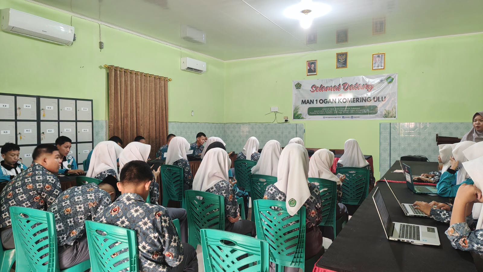 Siswa MAN 1 OKU Ikuti Pengisian Kuesioner Kurikulum Berbasis Cinta